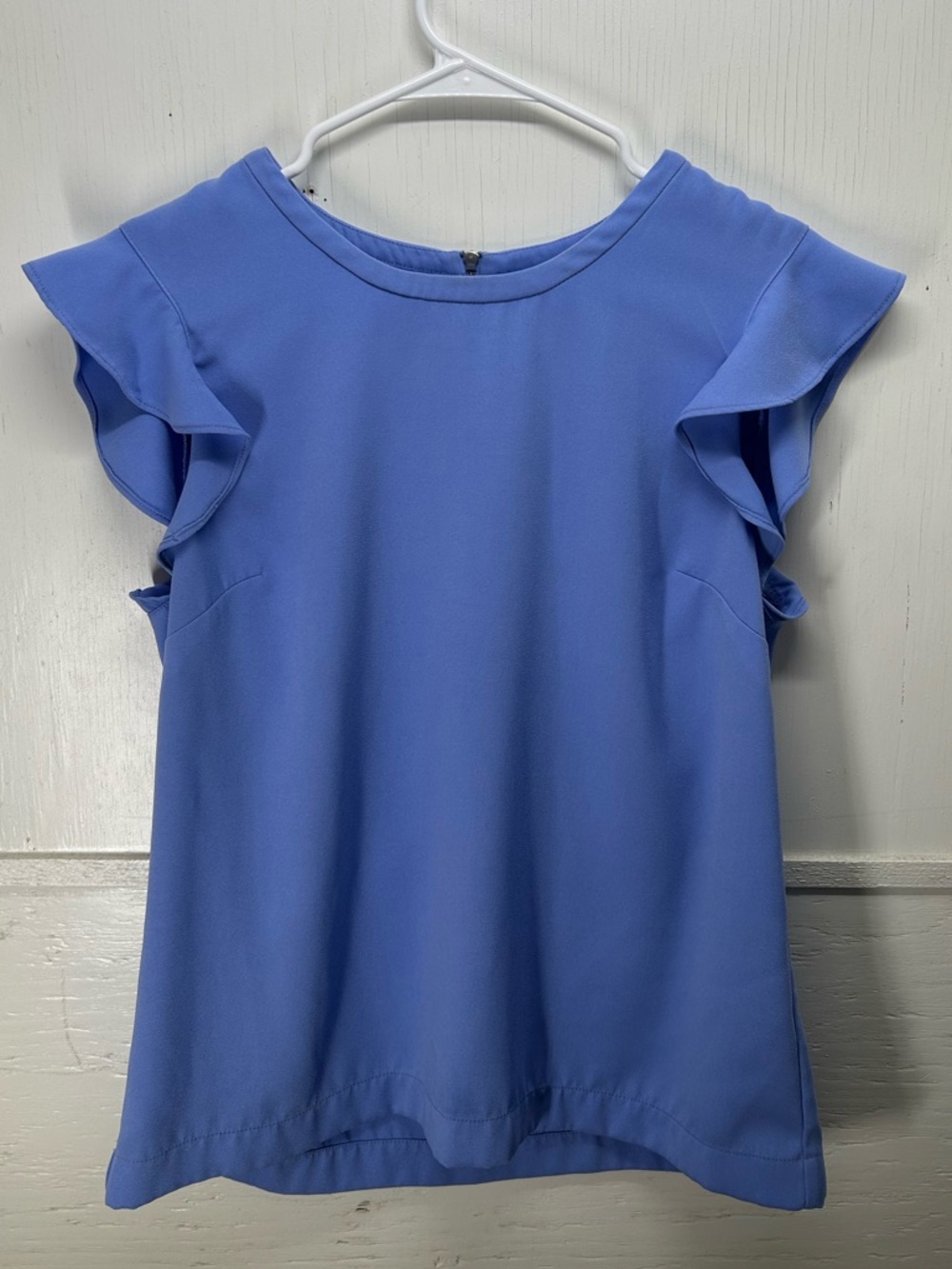 J. Crew Periwinkle Ruffle Sleeve Camisole